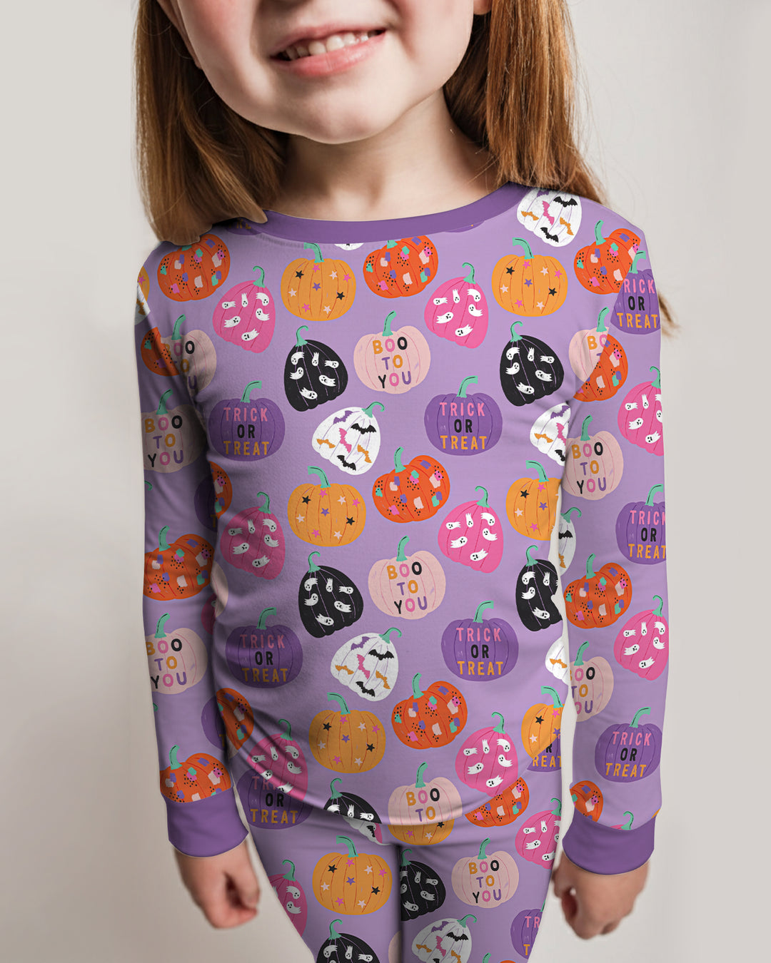 Boo Pumpkin Season Bamboo Two Piece Long Sleeve Pajama Set