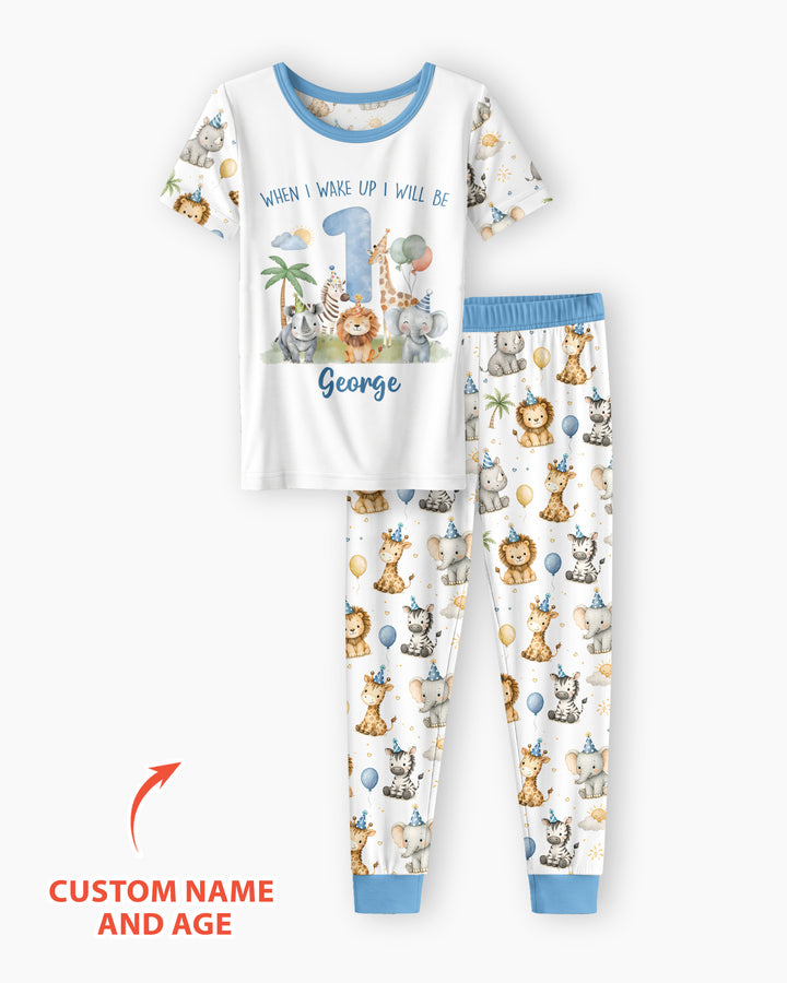 Zweiteiliges, kurzärmliges Pyjama-Set mit Marienkäfern