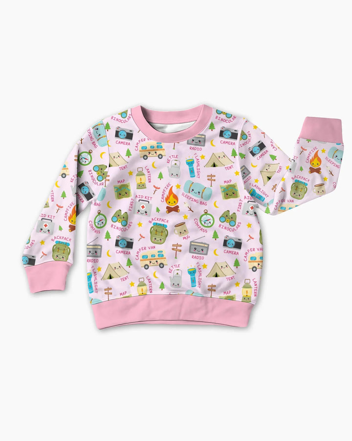 Little Camp Adventure Family Matching Crewneck Sweatshirt