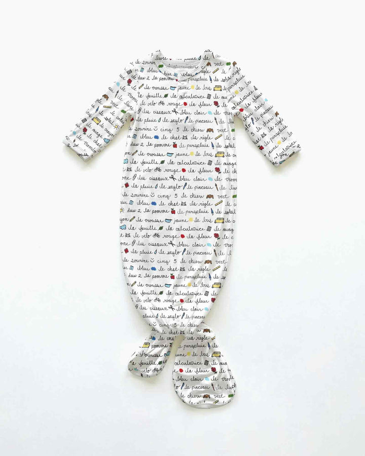 Kleid mit einfarbigem Knoten