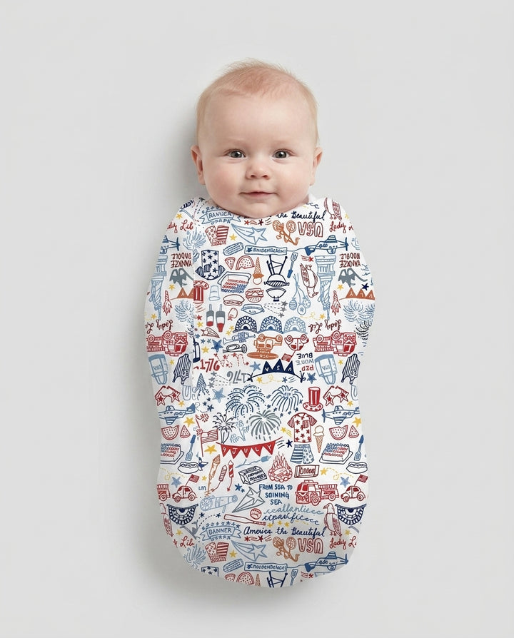 Liberty Doodle 250th Family Matching Swaddle Blanket