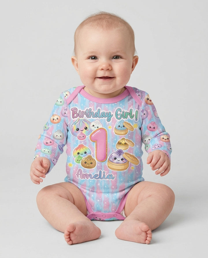 Squishy Birthday Custom Name & Age Bamboo Bodysuit