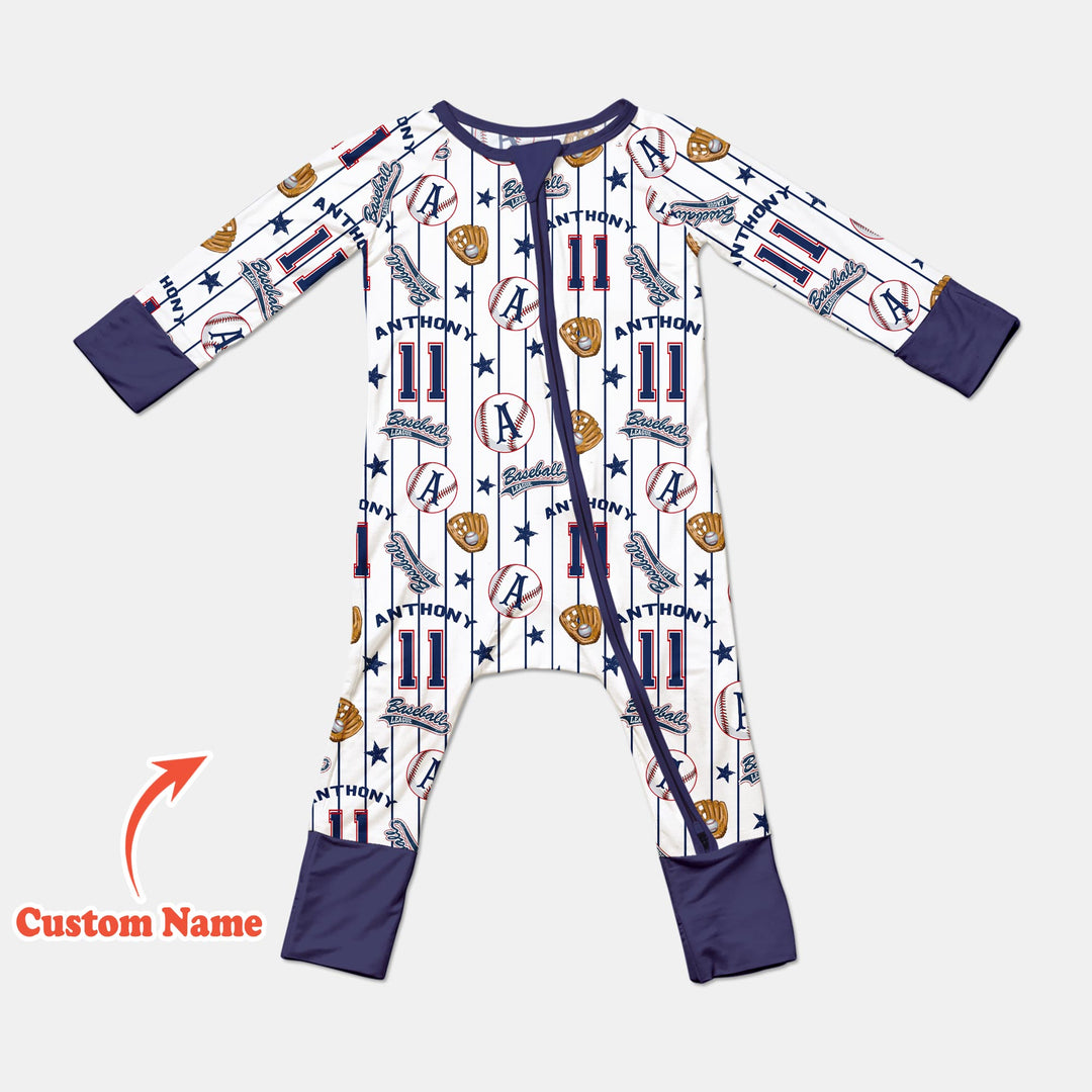 Custom Name Baseball Time Convertible Zippy