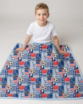 World Soccer God Bless America Bamboo Blanket