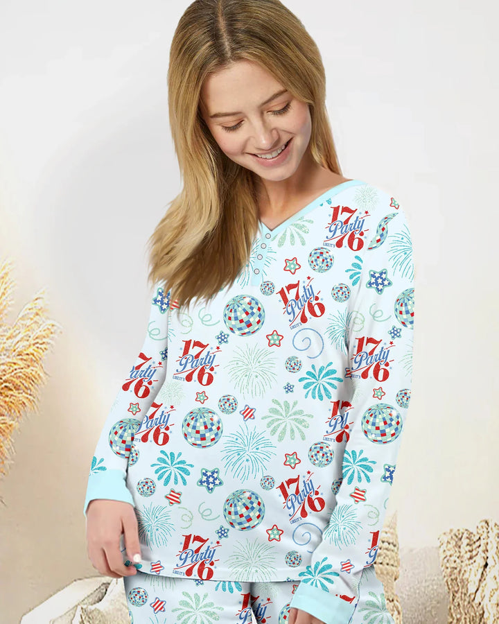 Land Of Free Family Matching Bamboo Women Pajama Set