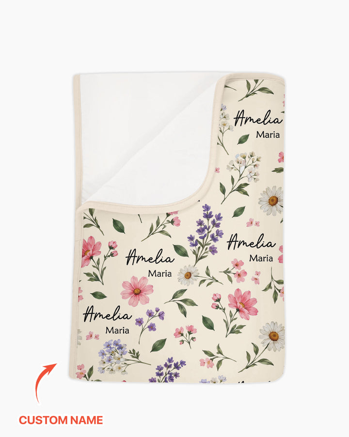 Wildflower Whispers Bamboo Blanket