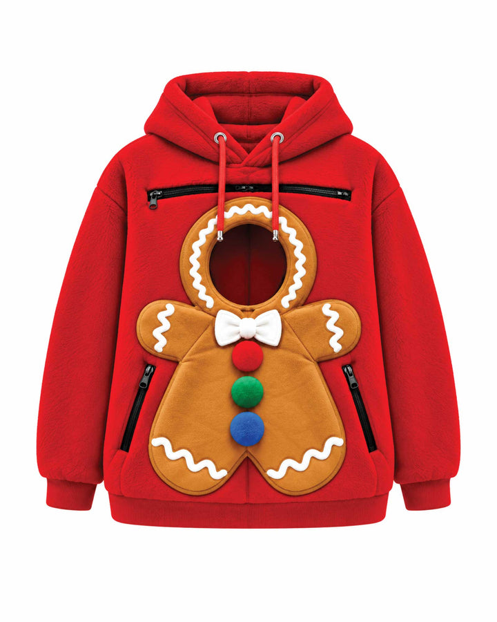 Gingerbread Animals Carrier Hoodie