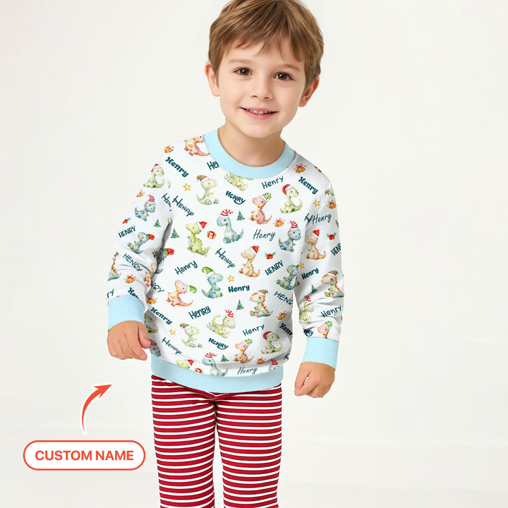 Dinosaur Custom Name Crewneck Sweatshirt
