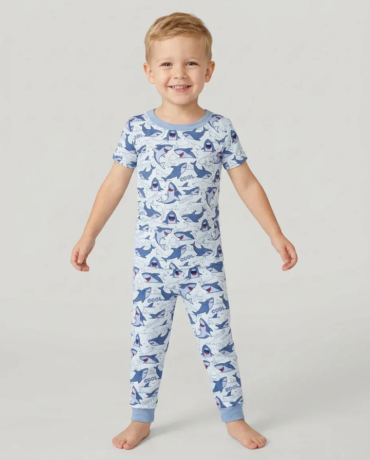 Zweiteiliges, kurzärmliges Pyjama-Set mit Marienkäfern