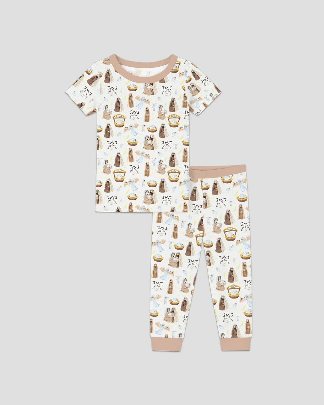 Holy Family Two Piece Short Sleeve Pajama Set