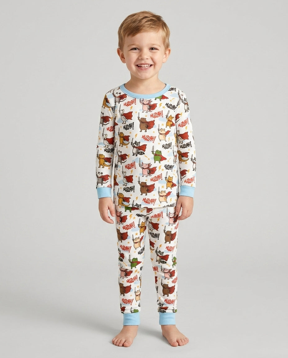 Huzzah! Huzzah! Bamboo Two Piece Long Sleeve Pajama Set