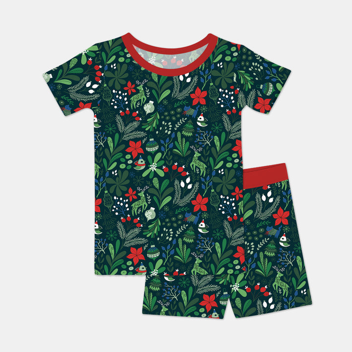 Garden of Joy Two Piece Short Sleeve Shorts Pajama Set
