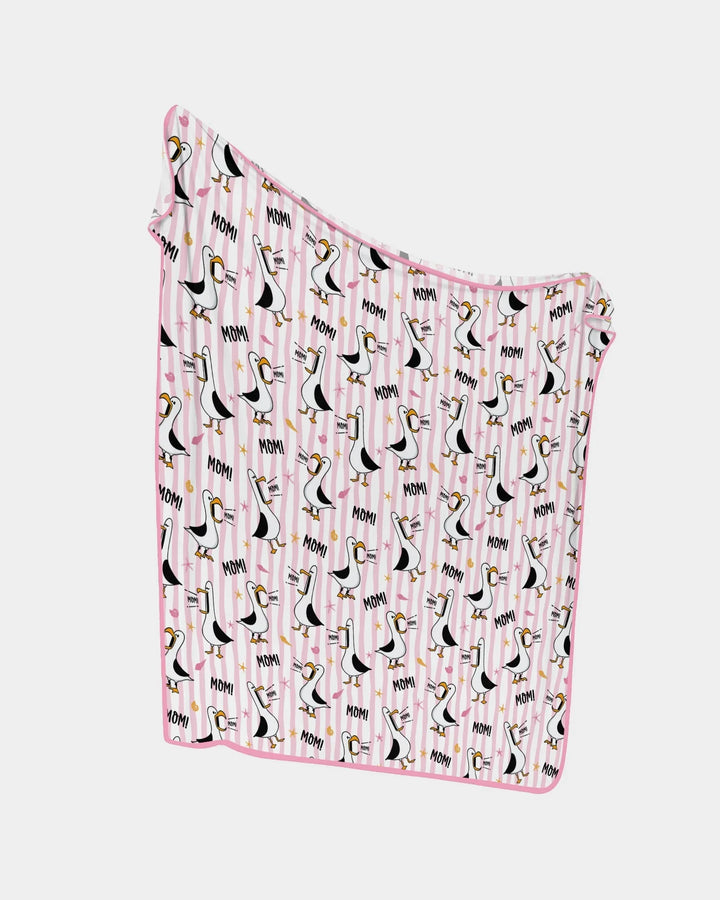 Seagull mom Mom MOM Bamboo Blanket