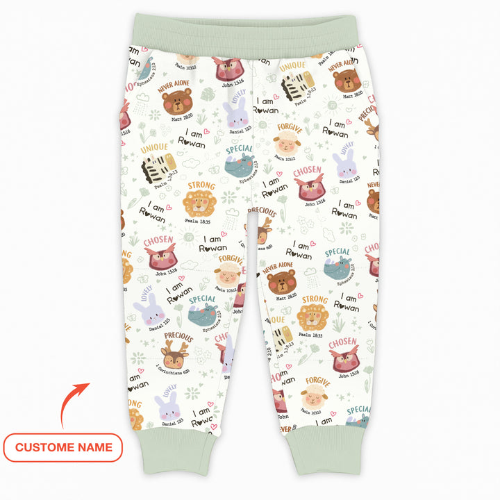 God’s Little Zoo Custom Name Jogger