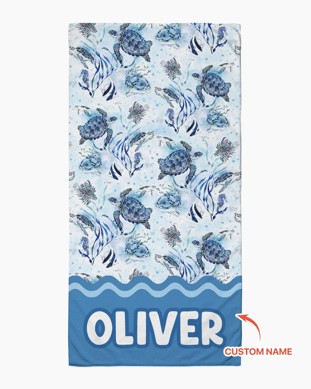 Little Turtles Family Matching Bamboo Beach Towel
