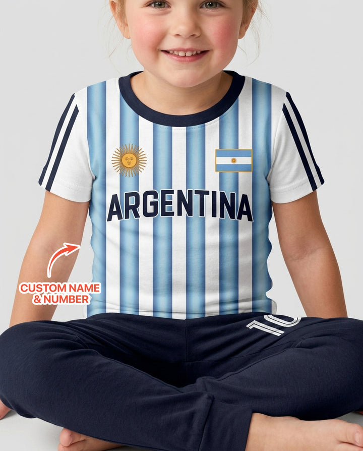 Conjunto de pijama de dos piezas de bambú de manga corta, plantilla personalizada