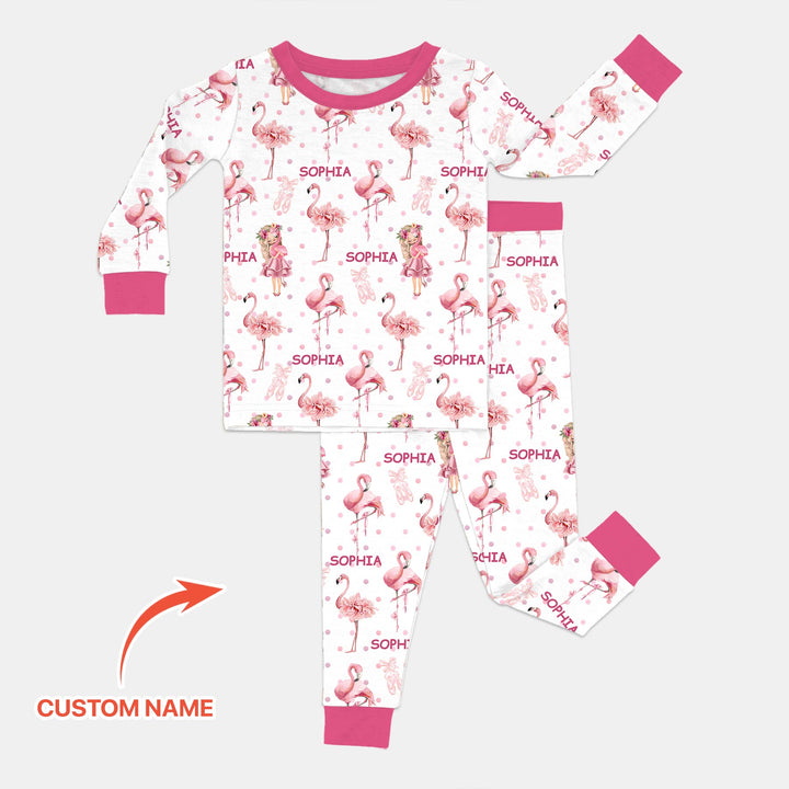Little Ballerina Dreams Two Piece Long Sleeve Pajama Set