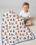 Hot Dog Patriotic Bamboo Blanket