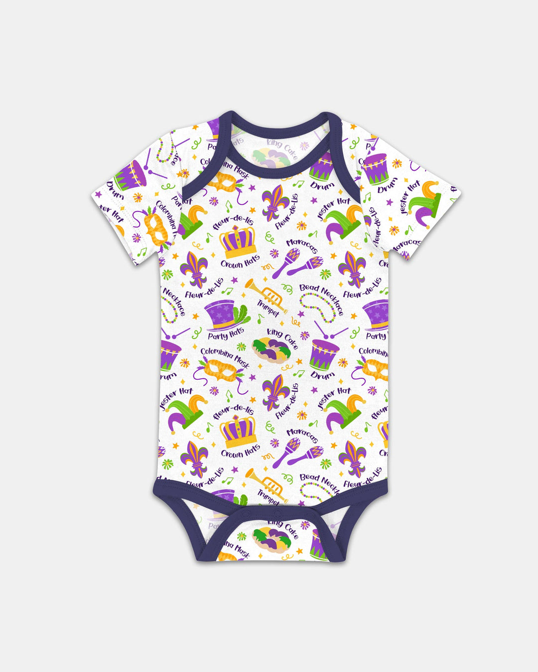 Mardi Gras Family Matching Bodysuit
