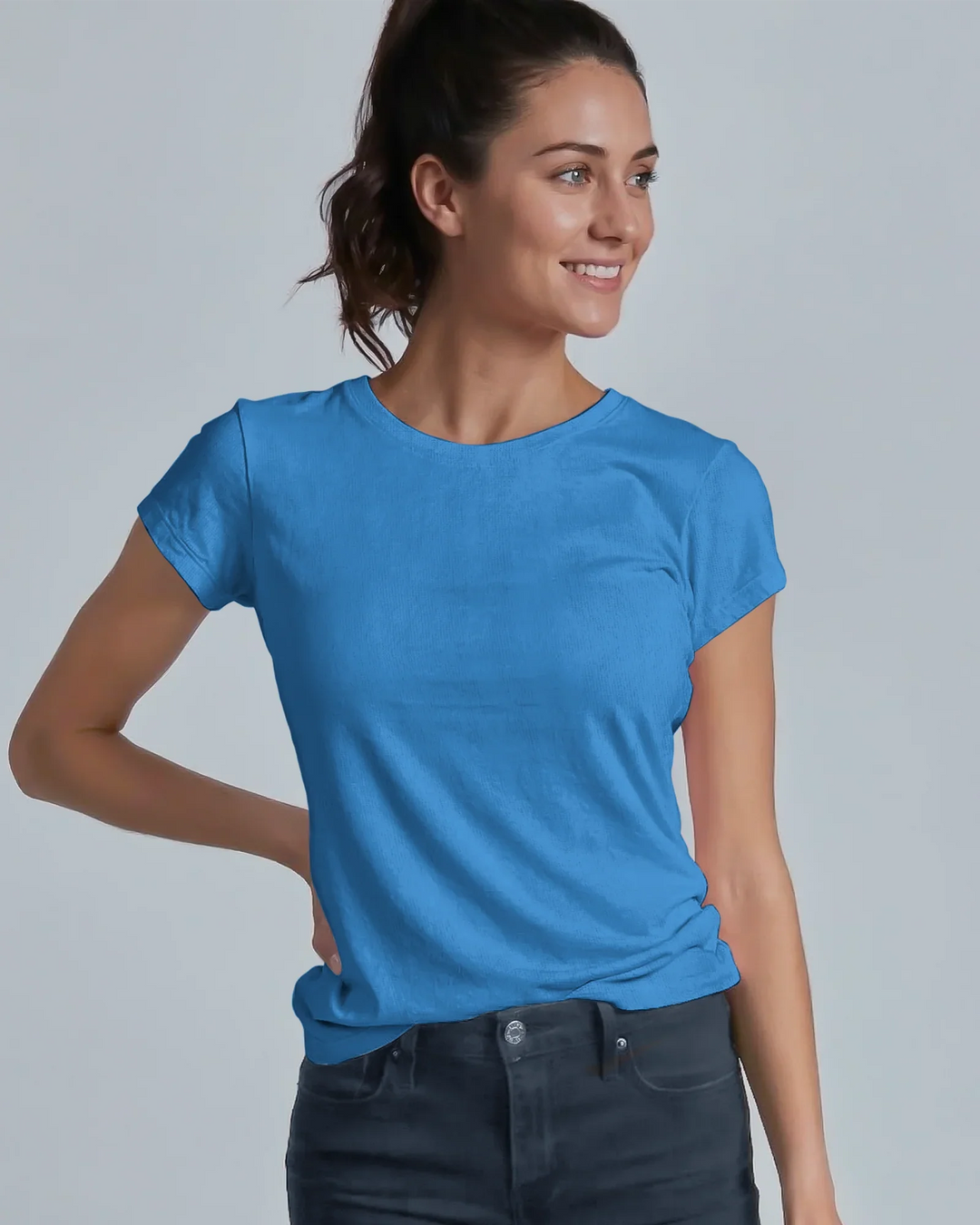 Solid Color Bamboo Women T-Shirt