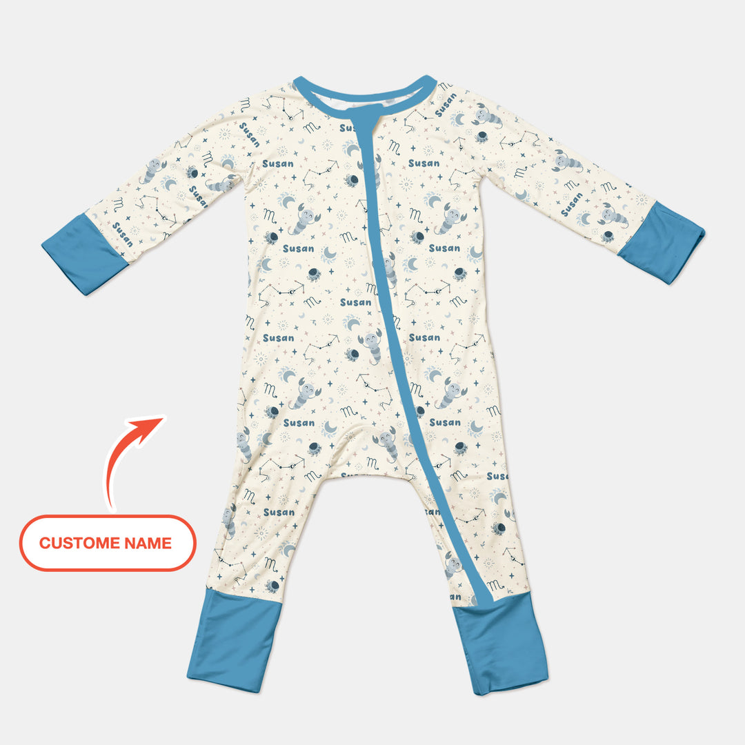 Bohemian Baby Zodiac Signs Custom Name Convertible Zippy