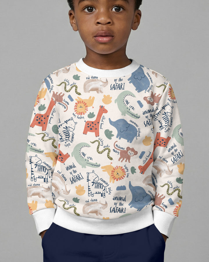 Funny African Animals Crewneck Sweatshirt