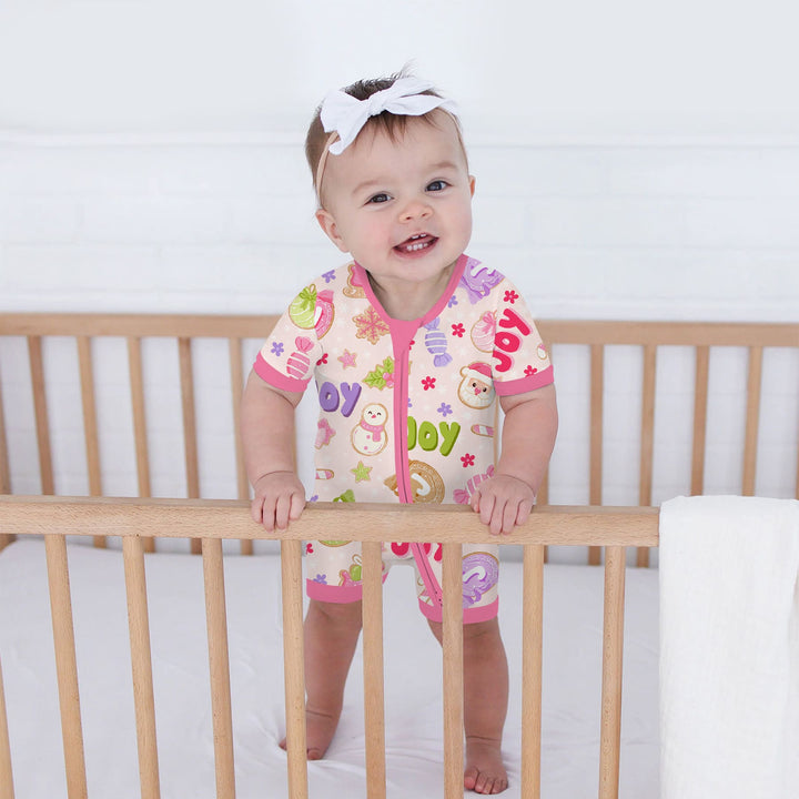 Custom Name Christmas Cookies Shorty Zippy