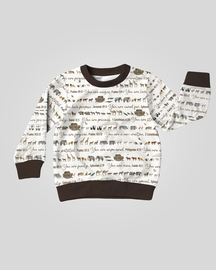 Biblical Noah's Ark Bamboo Crewneck Sweatshirt
