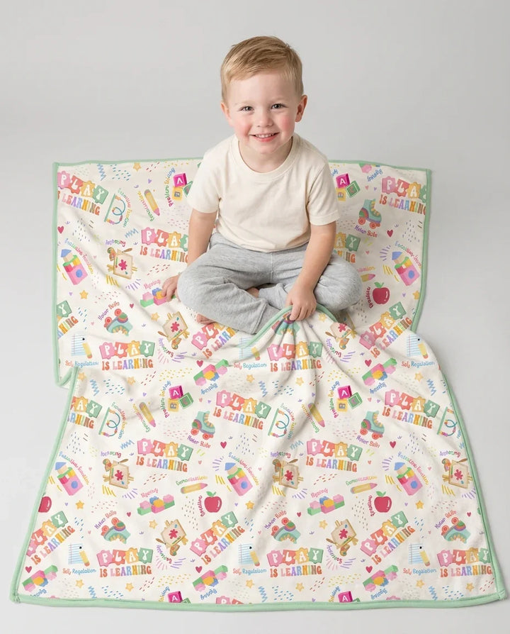 Play and Learn Bamboo Blanket