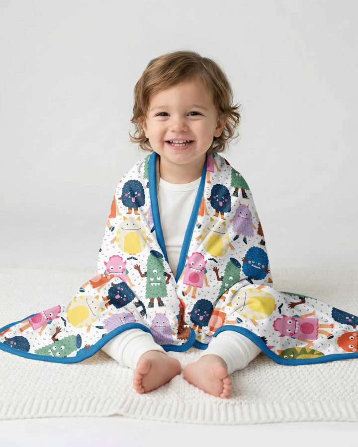 (Not So) Scary Monsters Bamboo Blanket
