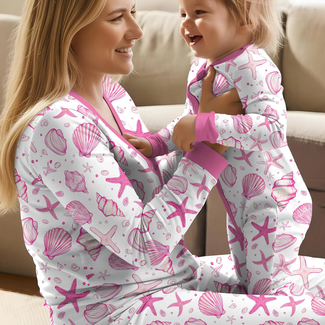 Coastal Charm Family Matching Bamboo Women Pajama Set