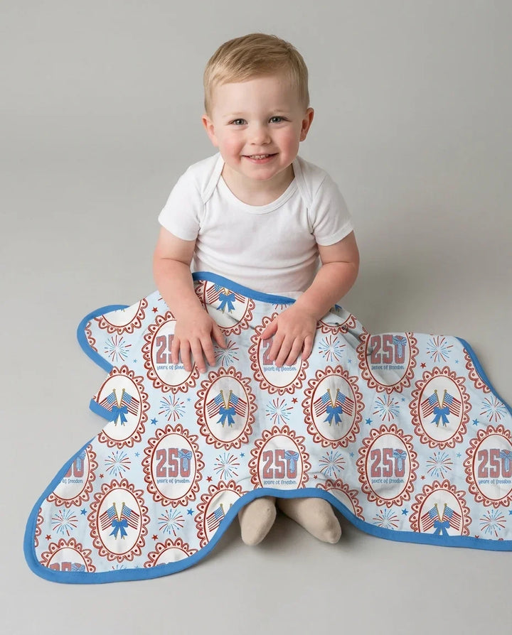Patriotic CoquetteBamboo Blanket