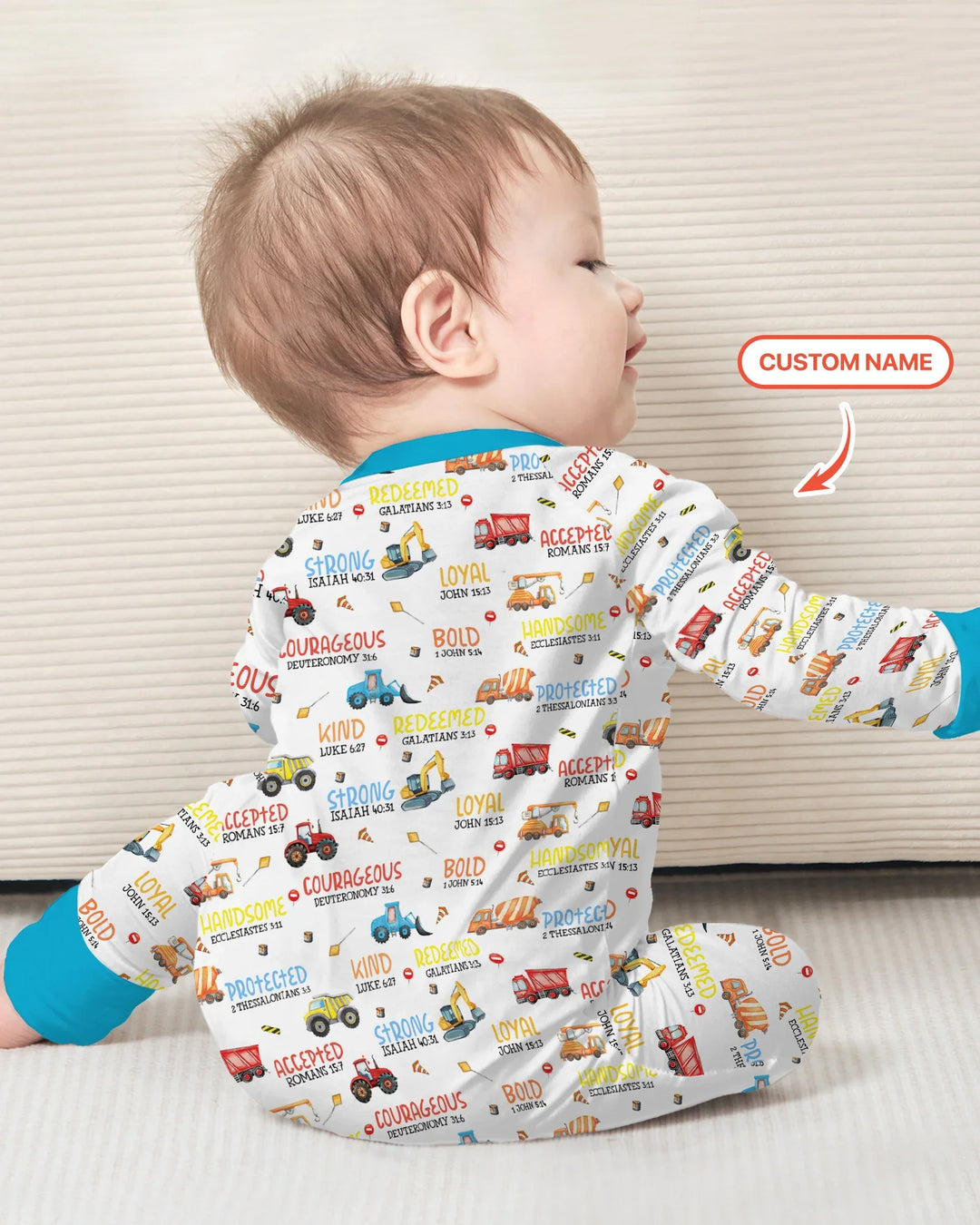 Gerippte Babykleidung mit individuellem Foto - Weich &amp; Skizzenhaft