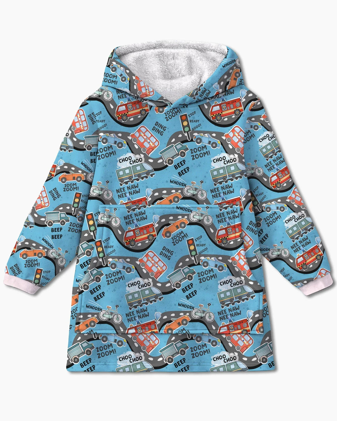 Zoom Zoom Beep Beep Bamboo Blanket Hoodie