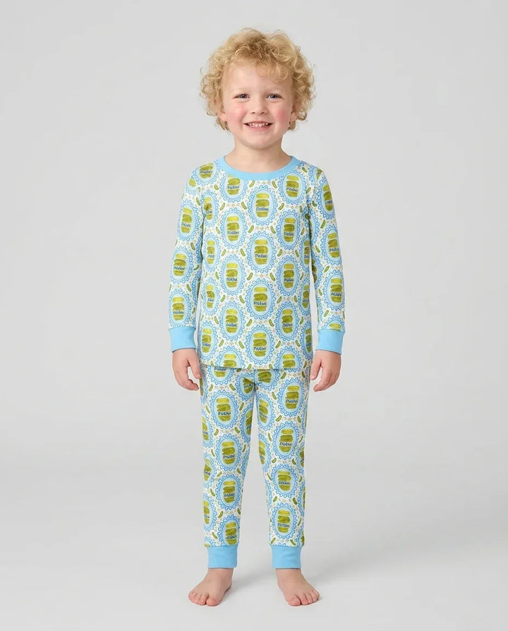 Pickle Coquette Bamboo Two Piece Long Sleeve Pajama Set
