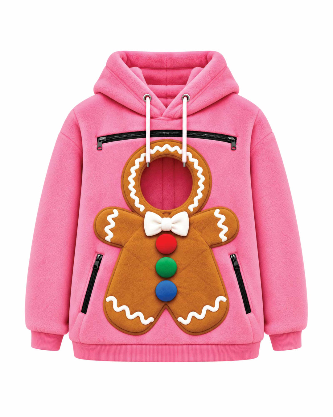 Gingerbread Animals Carrier Hoodie