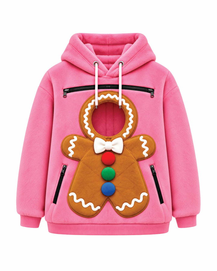 Gingerbread Animals Carrier Hoodie