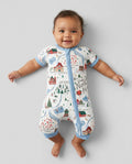 The North Pole Map Bamboo Shorty Zippy
