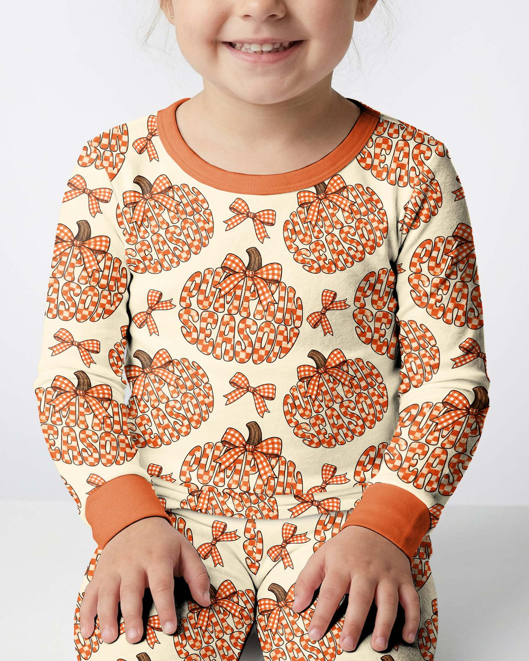 Pumpkin Season Bamboo Two Piece Long Sleeve Pajama Set