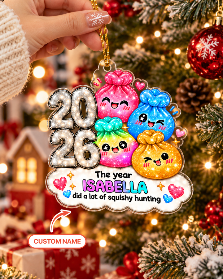 Did A Lot Of Quishy Hunting Acrylic Ornament
