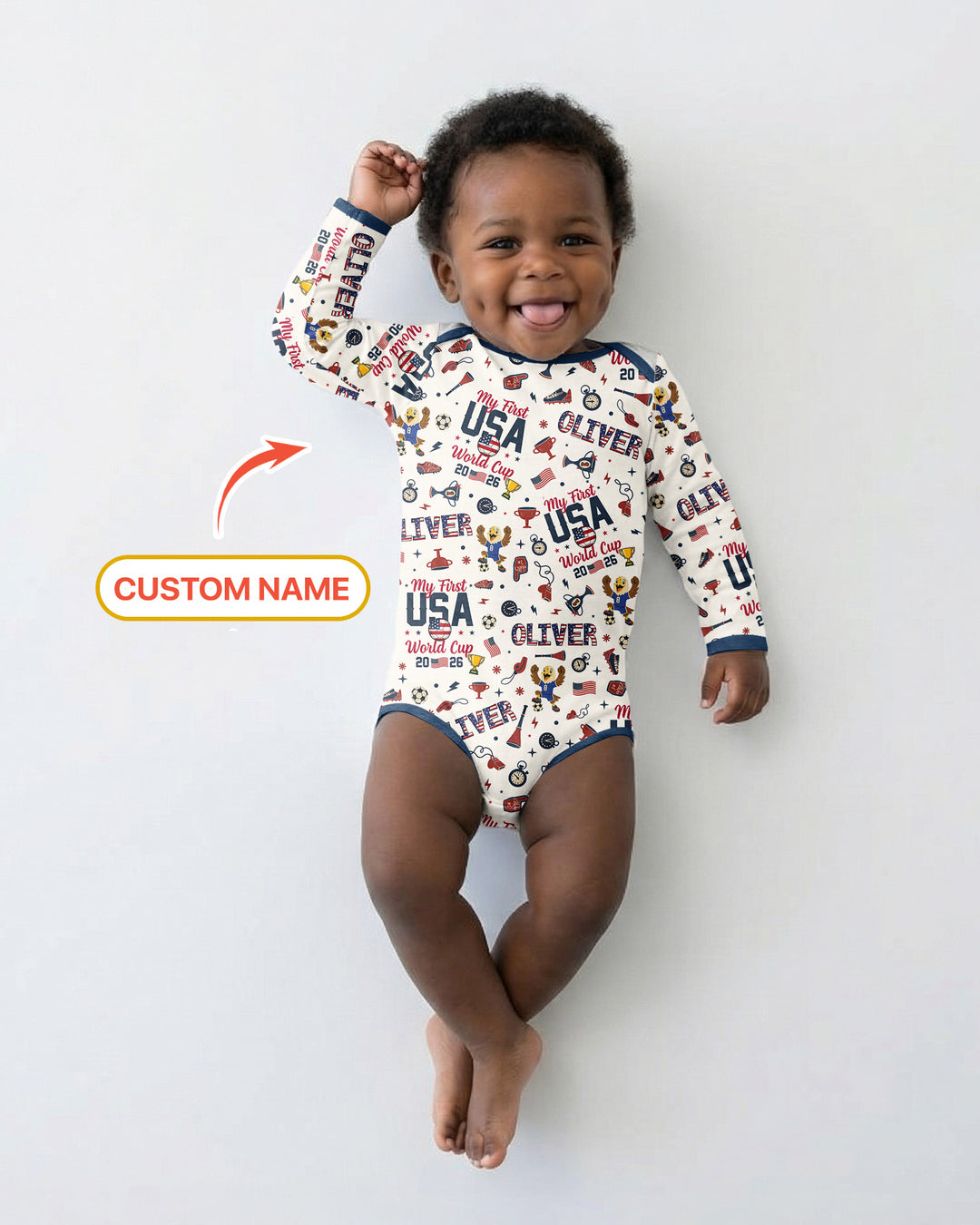 My First Soccer Cup 2026 Bamboo Bodysuit