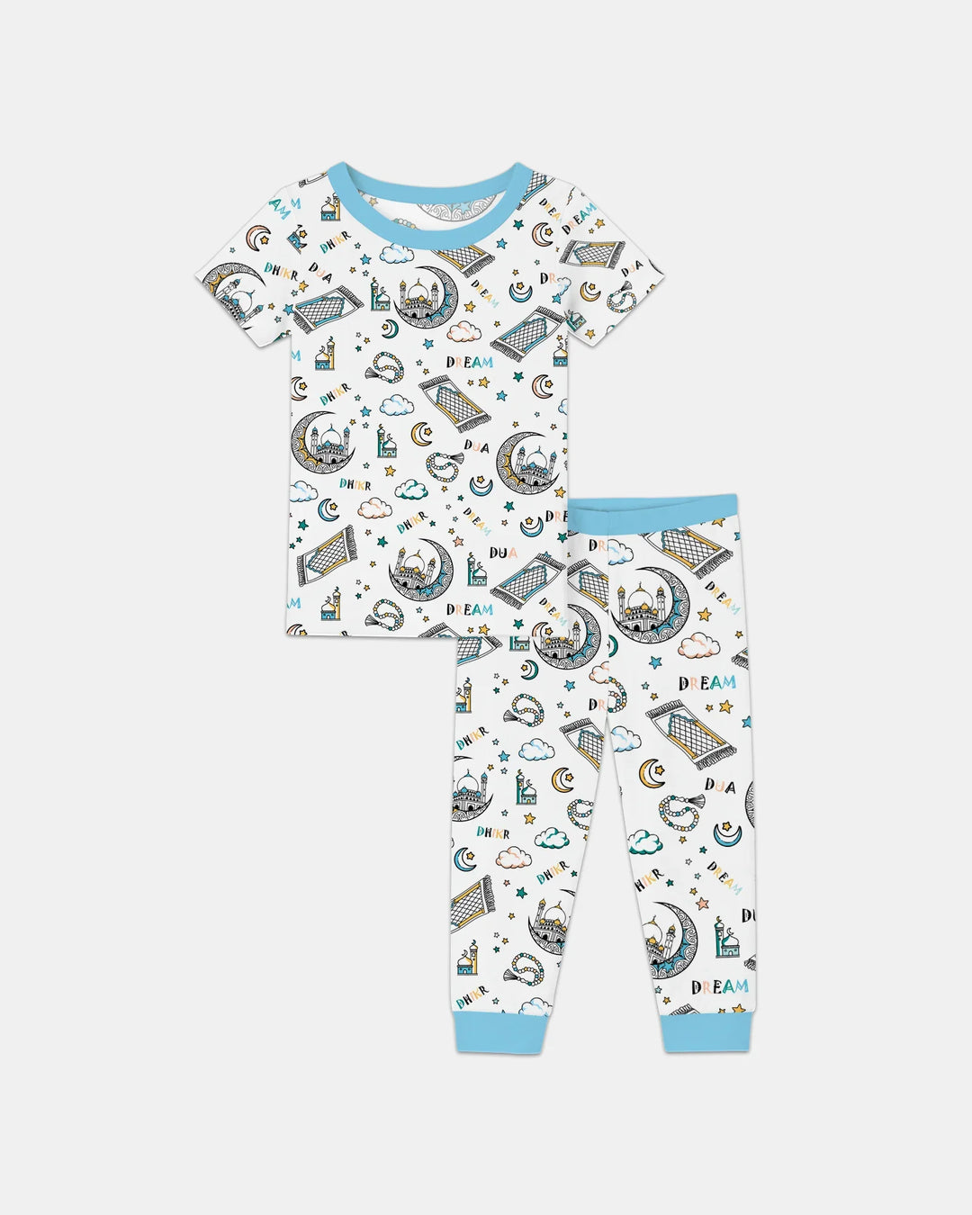 Dua, Dhikr, Dream Matching Family Two Piece Short Sleeve Pajama Set