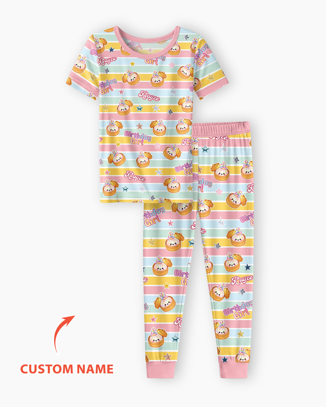 Zweiteiliges, kurzärmliges Pyjama-Set mit Marienkäfern