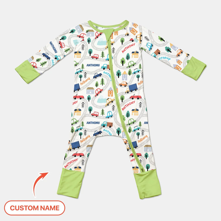 Custom Name Road Map Convertible Zippy