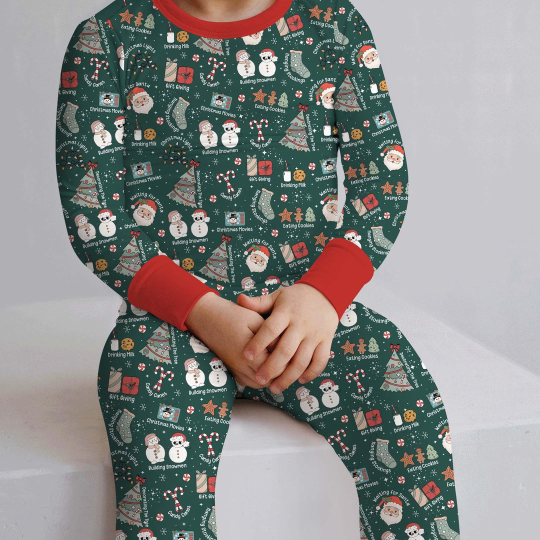 Christmas Things Two Piece Long Sleeve Pajama Set