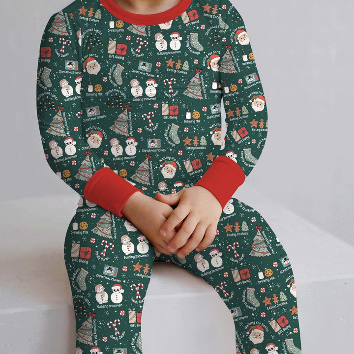 Christmas Things Two Piece Long Sleeve Pajama Set