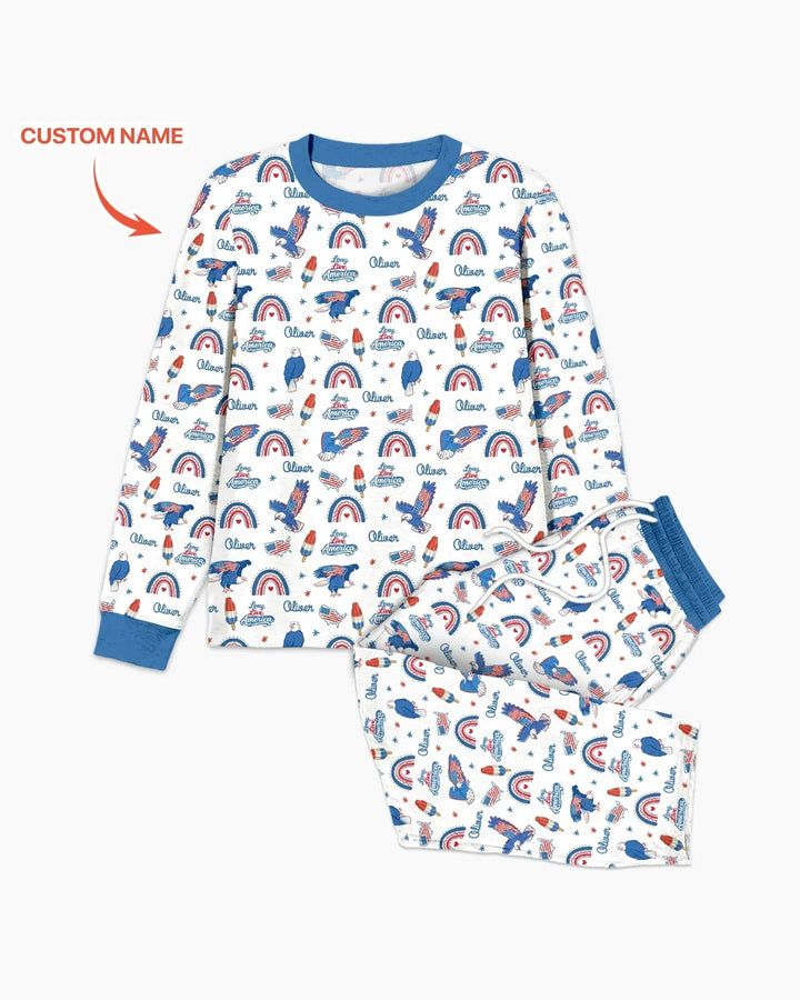 Long Live America Bamboo Men's Pajama Set