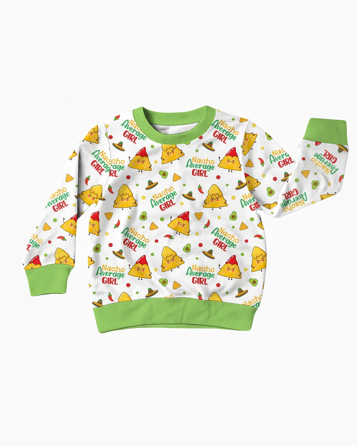 Sudadera de cuello redondo de bambú Lil Nacho Average Kid