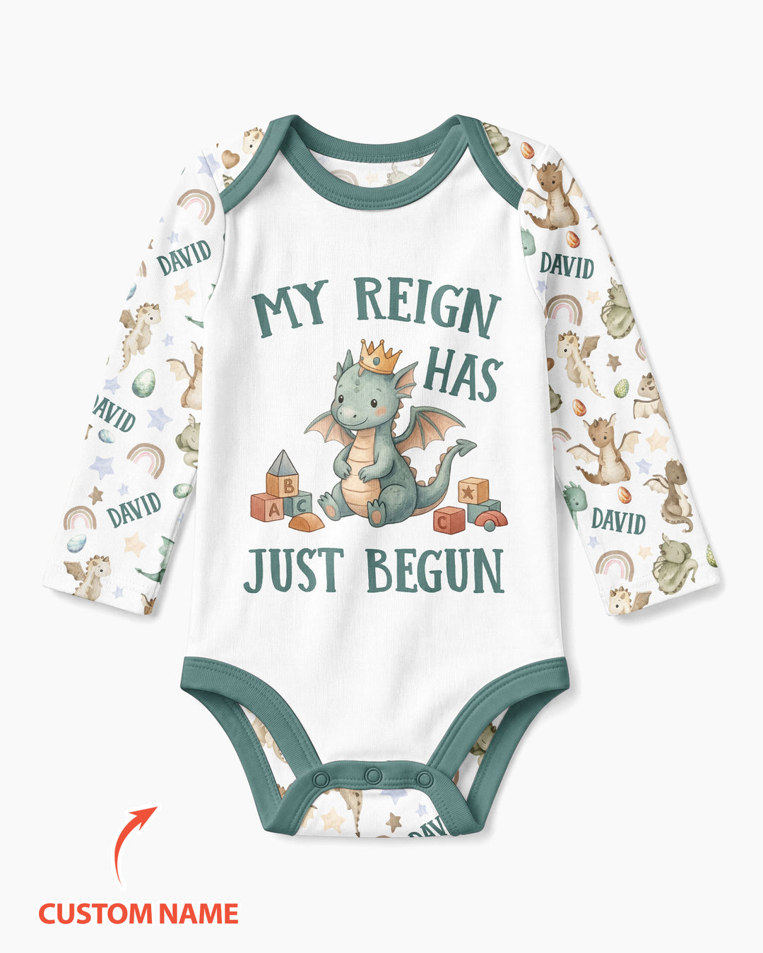 My Reign Has Just Begun Custom Name Bamboo Bodysuit