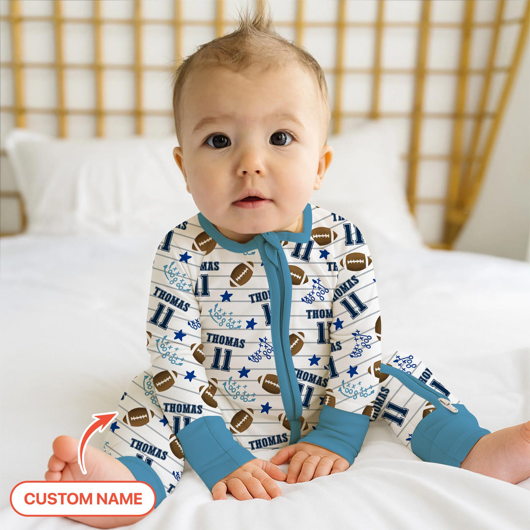 Custom Name Football Time Convertible Zippy